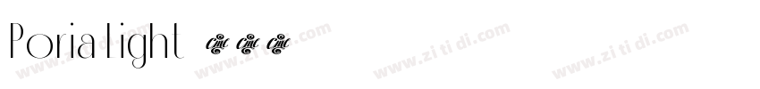 Poria Light字体转换